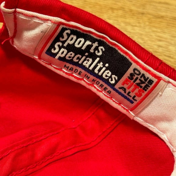 Vintage Sports Specialties MLB Baseball Texas Rangers Red Logo Snapback Hat - Picture 9 of 9